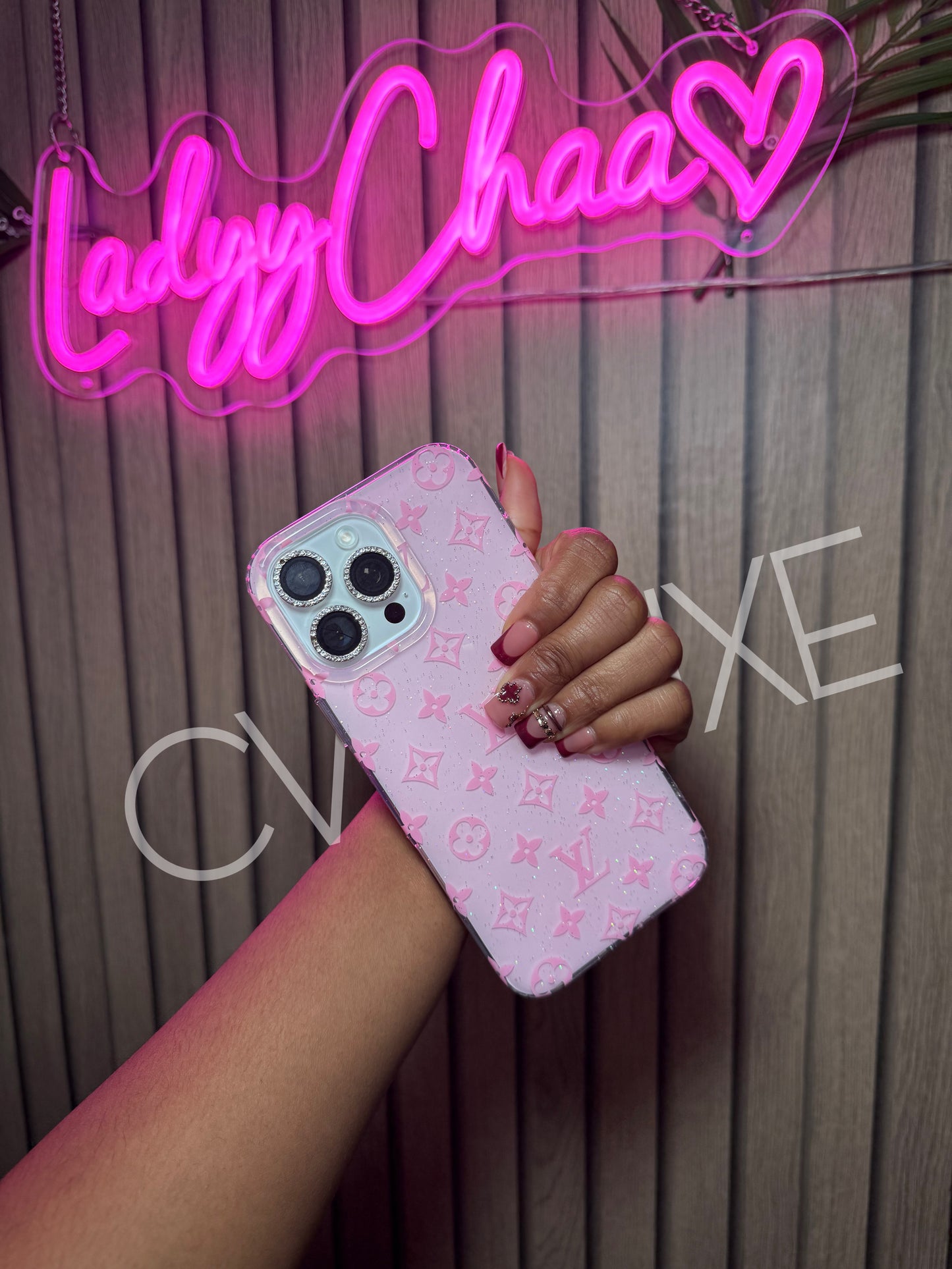 Light Pink Glitter Luxe Case (Preorder)