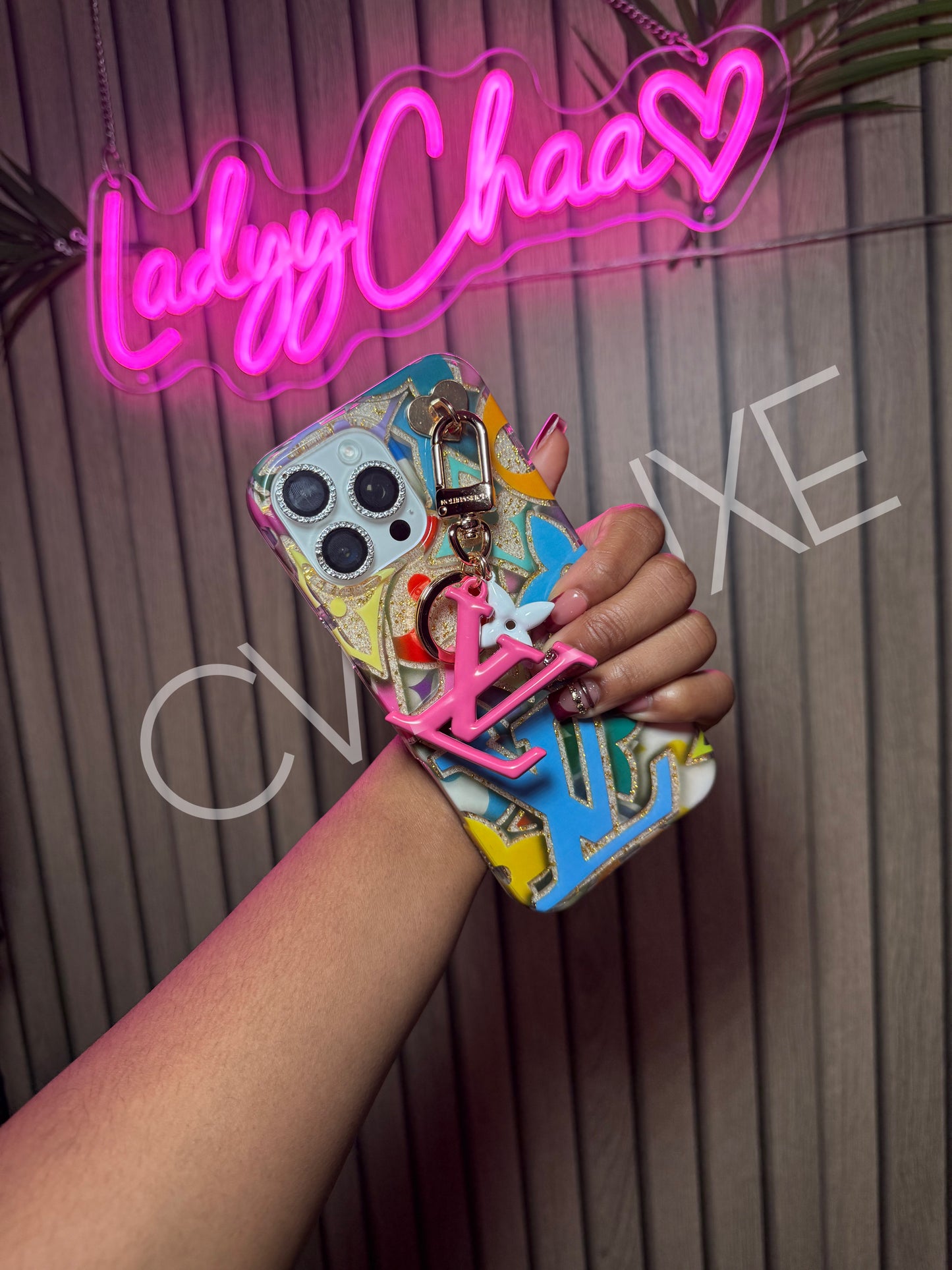 Gold Glam Charm Case  (Preorder)