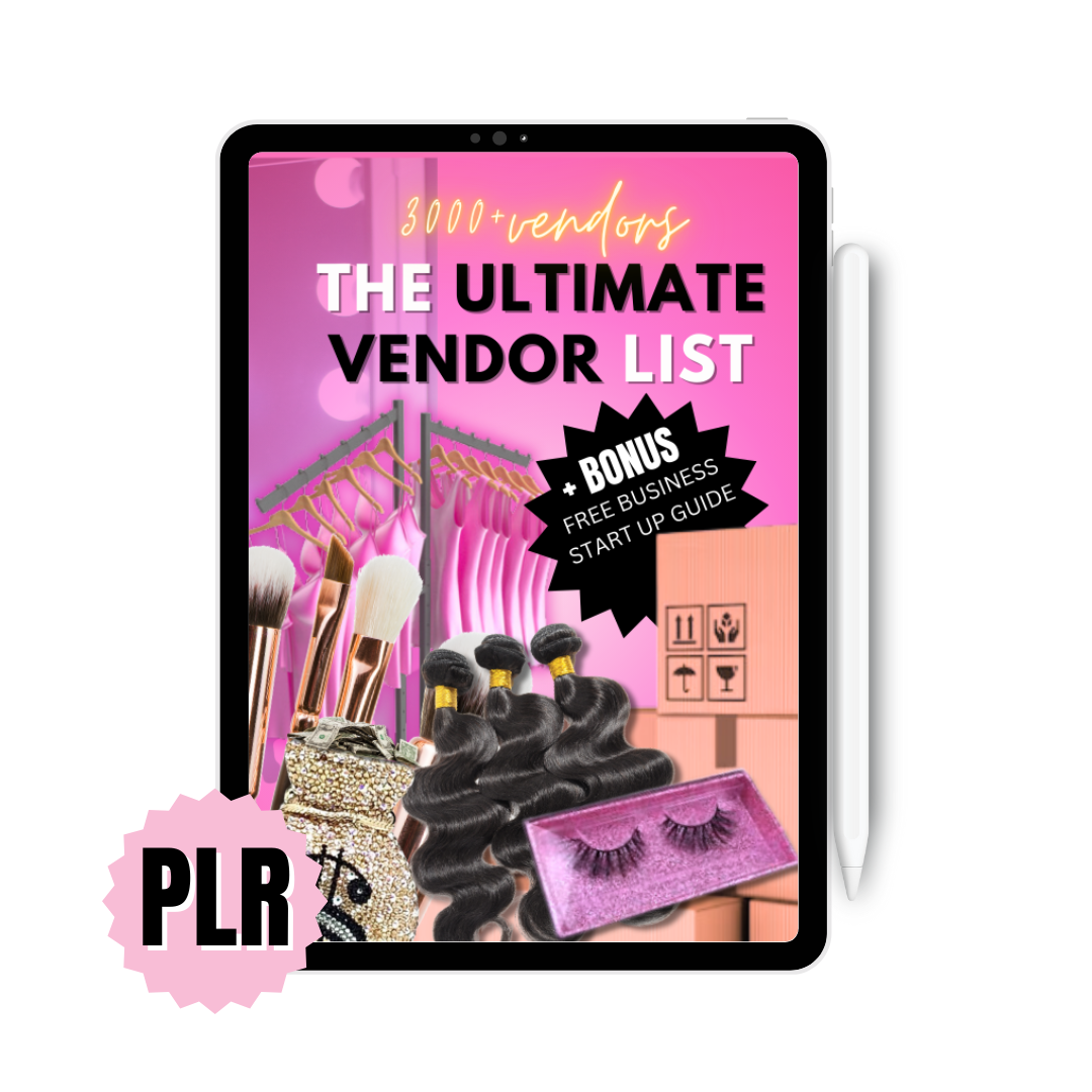 THE ULTIMATE VENDOR LIST