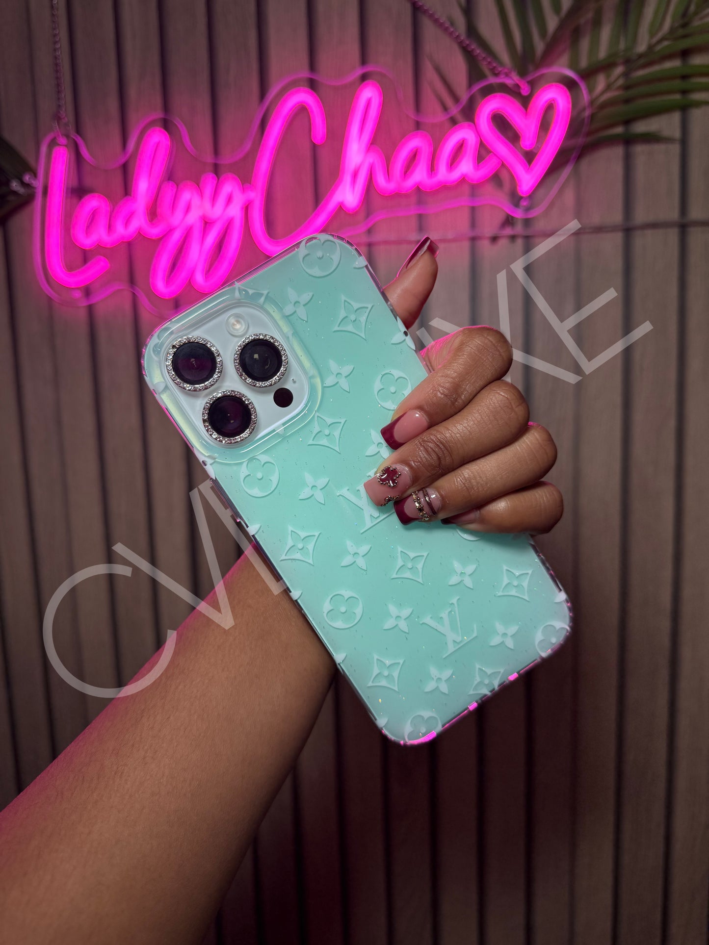 Mint Green Glitter Luxe Case (Preorder)