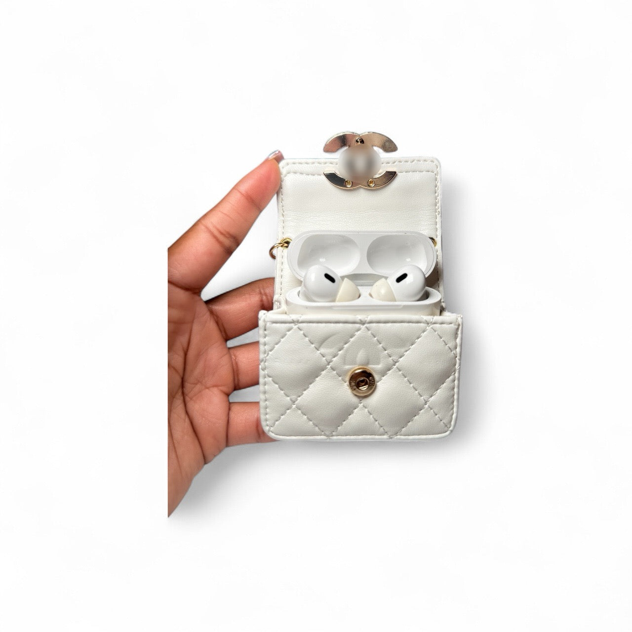 White Classy Airpod Case (Preorder)