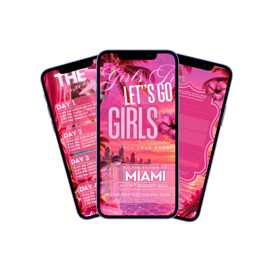 Girls Trip Interactive Invitation