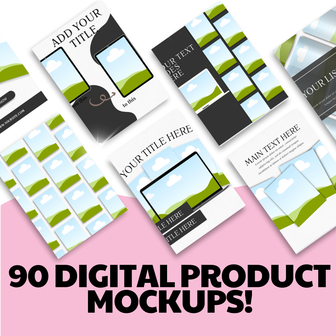 90 DIGITAL PRODUCT MOCKUPS! – CVBSTYLEZ
