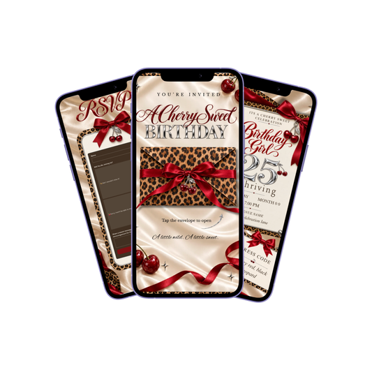 Cherry Bday  Interactive Invitation